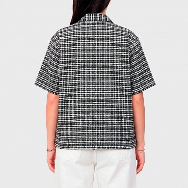 Рубашка Carhartt Wip W S/S Michigan Shirt, цвет черный, артикул I036261.3JO.XX