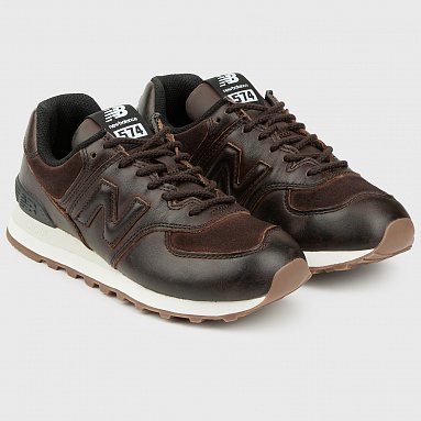 Кроссовки New Balance 574, цвет коричневый, артикул W574HM/B