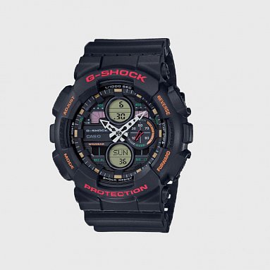Часы Casio G-Shock Ga-140-1A4er черный, артикул GA-140-1A4ER