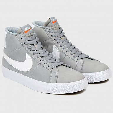 Кроссовки Nike SB Zoom Blazer Mid, цвет серый, артикул DV5467-001
