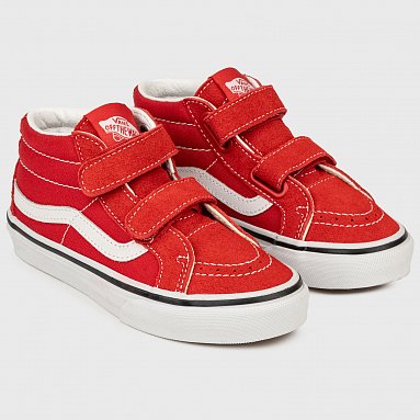 Кеды Vans Kids Sk-8 Mid Reissue V , цвет красный, артикул VN00018TH1N1