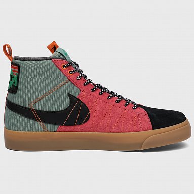 Кроссовки Nike SB Zoom Blazer Mid PRM Acclimate Pack, цвет зеленый, артикул DC8903-301