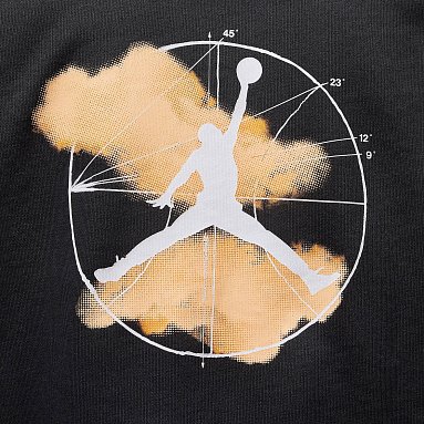Толстовка Jordan Dri-Fit Sport Graphic Fleece Pullover Hoodie, цвет черный, артикул FQ6808-010