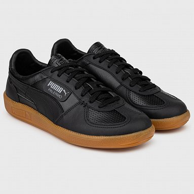 Кроссовки Puma Palermo Leather S&P, цвет черный, артикул 398383-02