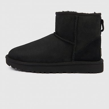 Ботинки Ugg Classic Mini II W, цвет чёрный, артикул 1016222_BLK