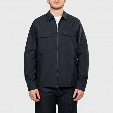 Рубашка Fred Perry Lightweight Zip-Through Overshirt синий, артикул M5684-311