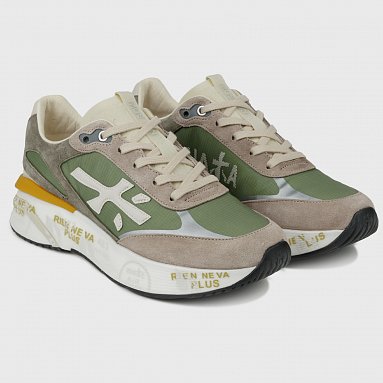 Кроссовки Premiata Moerun 6726, цвет зеленый, артикул MOERUN6726