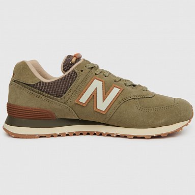Кроссовки New Balance 574, цвет оливковый, артикул ML574SOJ/D