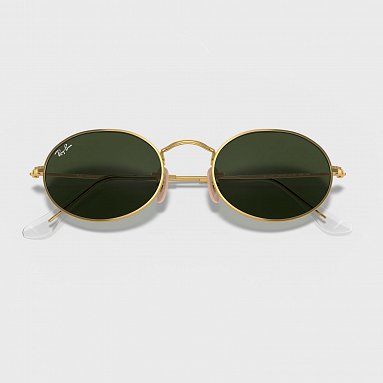 Очки Ray-Ban Oval Metal, цвет коричневый, артикул RB3547 001/31