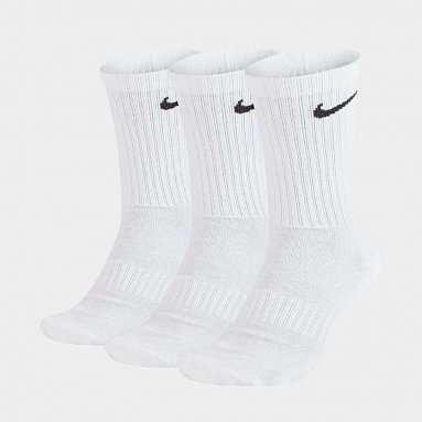 Носки Nike Everyday Cushion Crew, цвет белый, артикул SX7664-100