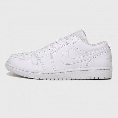 Кроссовки Air Jordan 1 Low белый, артикул 553558-136