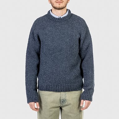 Свитер Edwin Dun Textured Sweater синий, артикул I034134.E7.67