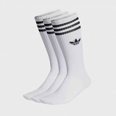 Носки Adidas Originals Solid Crew Sock 3 Pairs белый, артикул IJ0734