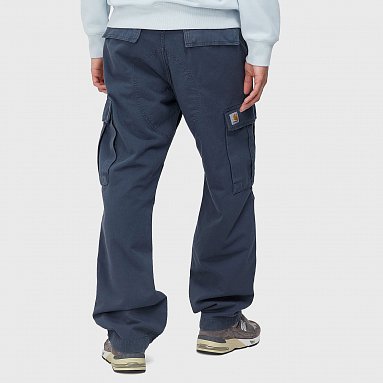 Брюки Carhartt Wip Regular Cargo, цвет синий, артикул I030475.0WA.GD