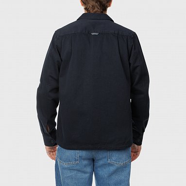 Рубашка Fred Perry Twill Zip Through Overshirt, цвет синий, артикул M9833-608