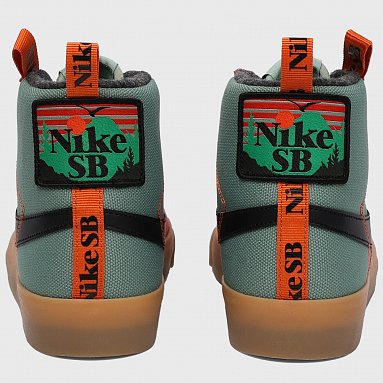 Кроссовки Nike SB Zoom Blazer Mid PRM Acclimate Pack, цвет зеленый, артикул DC8903-301