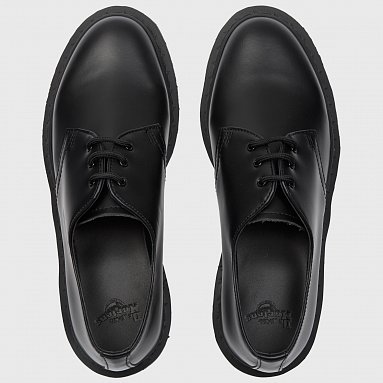 Ботинки Dr. Martens 1461 Mono Smooth, цвет чёрный, артикул 14345001
