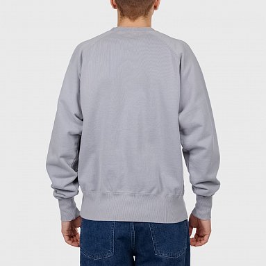 Свитшот Edwin Raglan Sleeve Crewneck, цвет серый, артикул I033603.01.N8