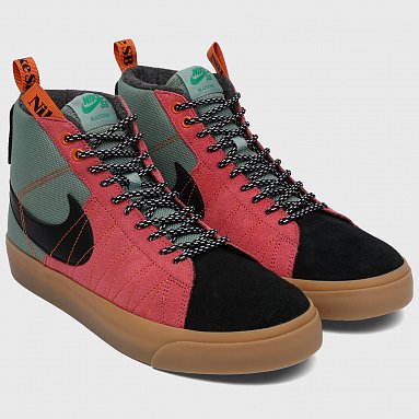 Кроссовки Nike SB Zoom Blazer Mid PRM Acclimate Pack, цвет зеленый, артикул DC8903-301