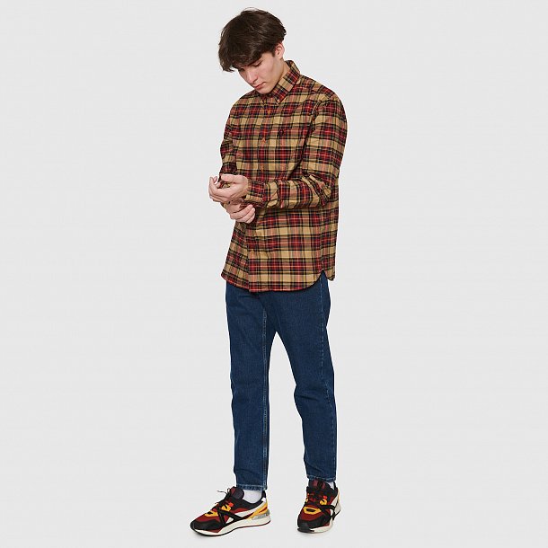 Рубашка Fred Perry Tonal Tartan Shirt - фото 2