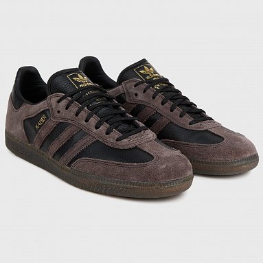 Кроссовки adidas Originals x Kader Sylla Samba Adv, цвет коричневый, артикул IF9235
